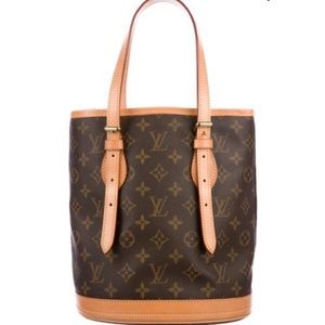 Louis Vuitton Monogram Petit Bucket Oval